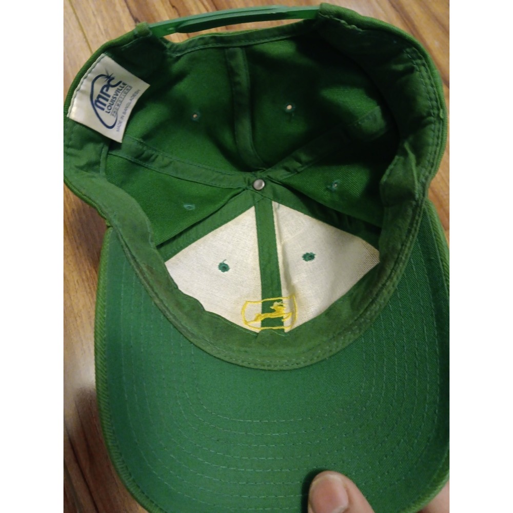 Vintage John Deere Tractors MPC Promotions Hat Cap Green Adult Snapback Lot Of 2 - Picture 7 of 9